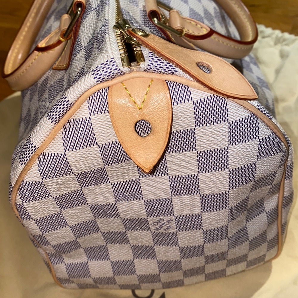 AUTHENTIC - Louis Vuitton - Damier Azur - Speedy 30 - Picture 12 of 16